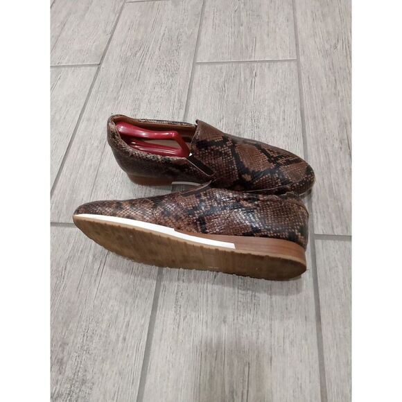 MEZLAN MONARCH Snake print leather slip-on loafer SIZE 9 US MADE IN SPAIN - Picture 8 of 12